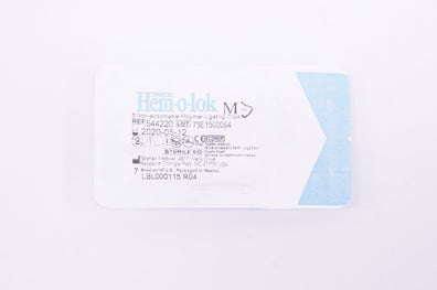 Teleflex 544200 Hem-o-lok 6 Non-absorbable Polymer Ligating Clips (x)